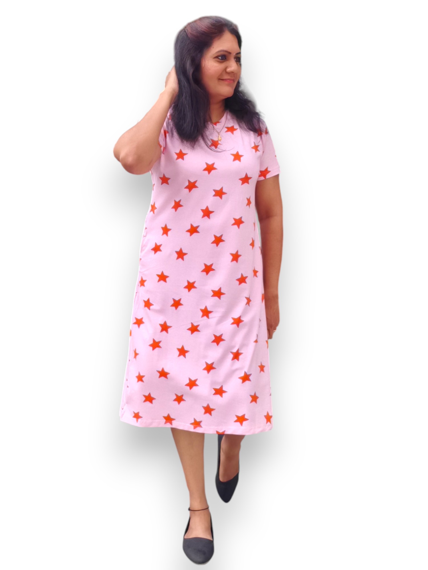 Pink Orange Star Tunics