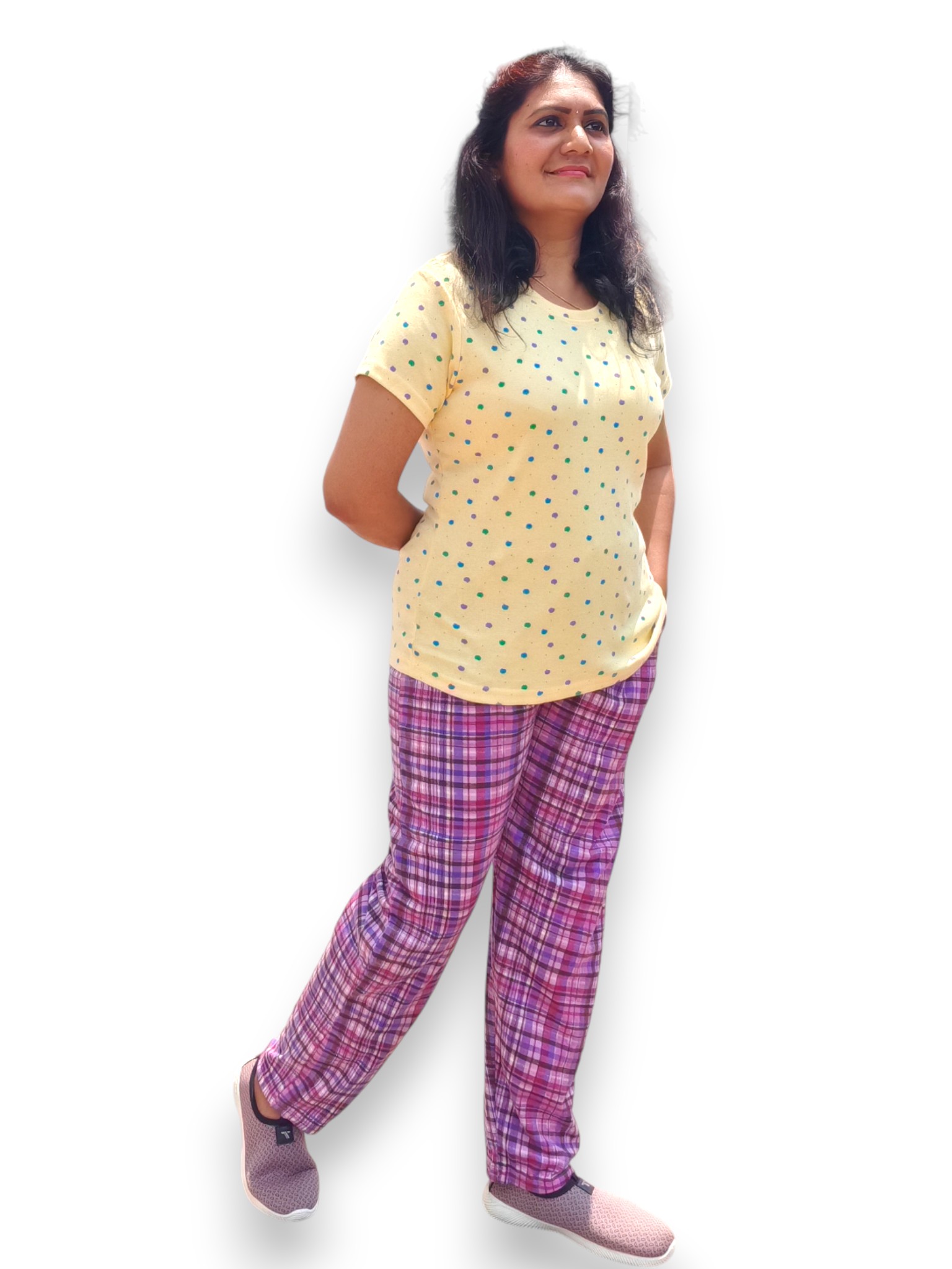 Yellow & Purple Pyjama Set