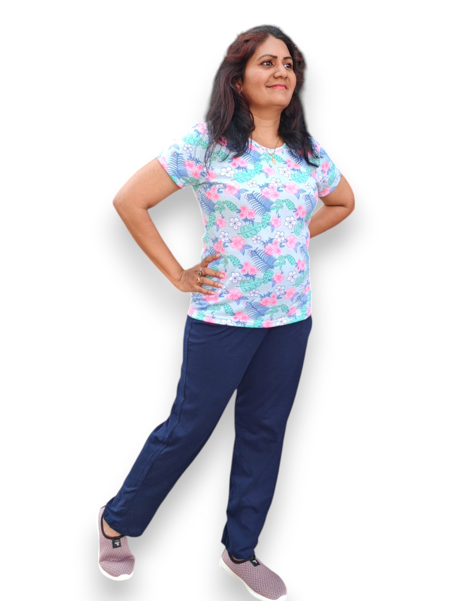 multicolor floral print pyjama