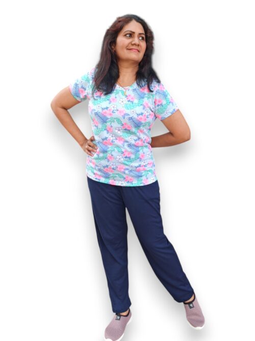 multicolor floral print pyjama