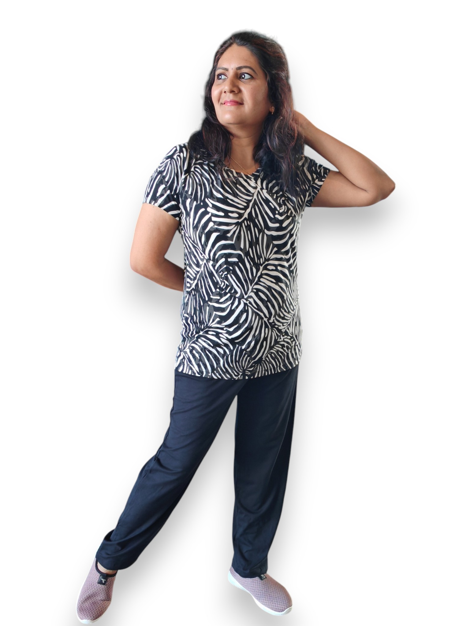 zebra print pyjama set