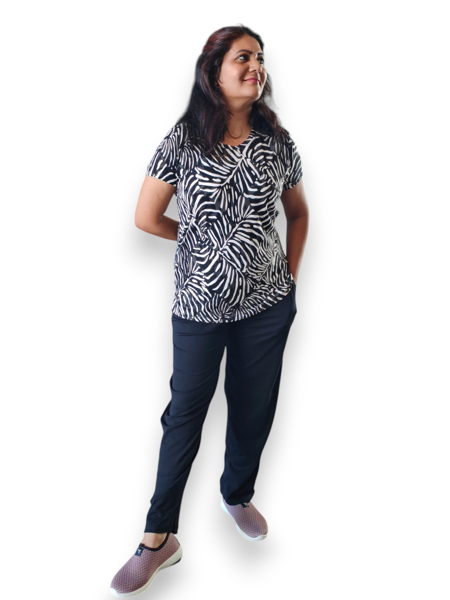 zebra print pyjama set