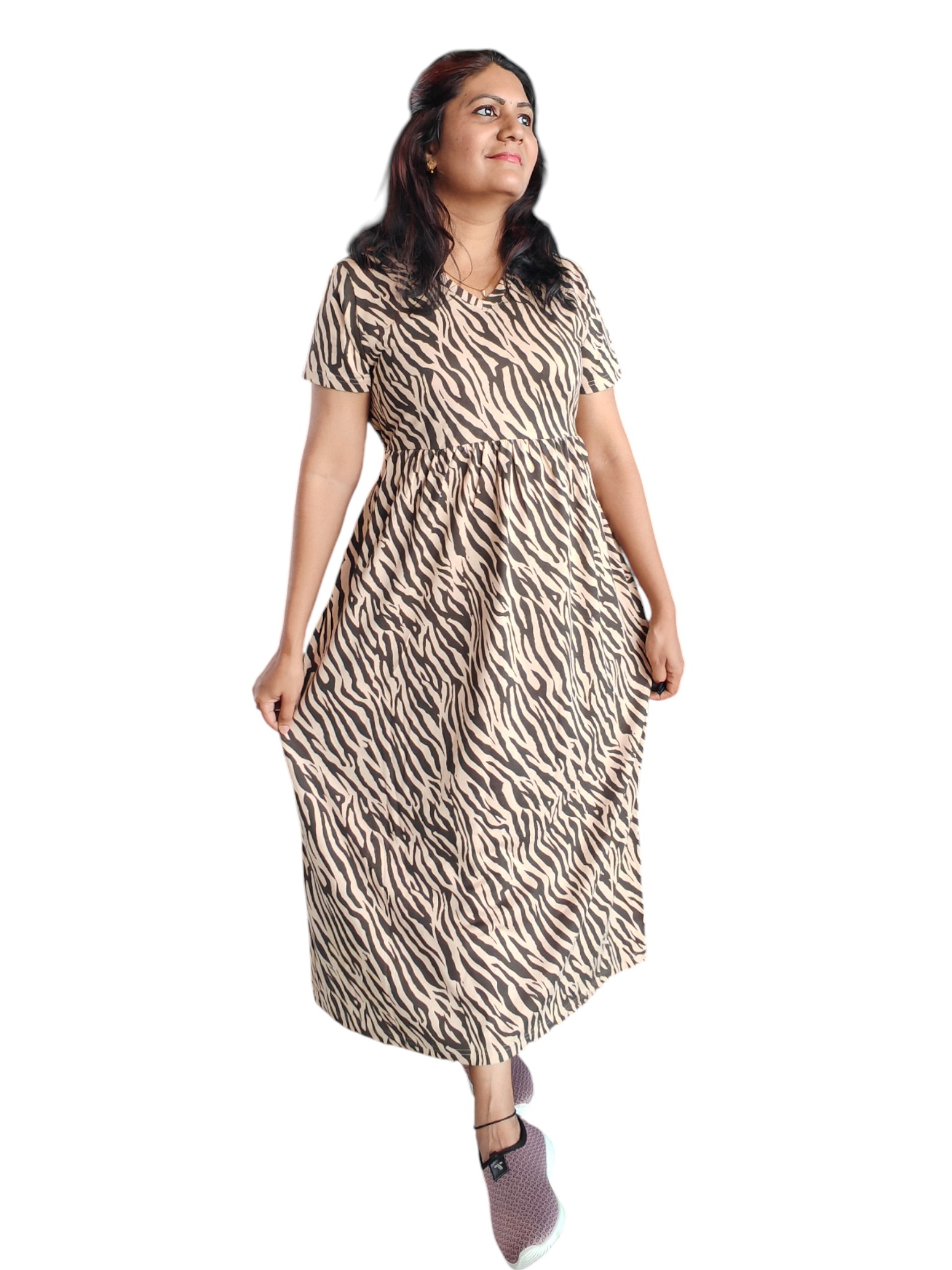 Zebra Print Maxi Nightdress